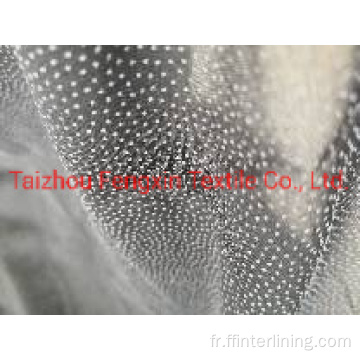 Tissu d&#39;interfaçage de fusion Bukram Gum Stay Microdot